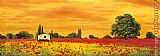 Richard Leblanc Field of Poppies painting